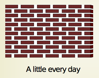 A little every day